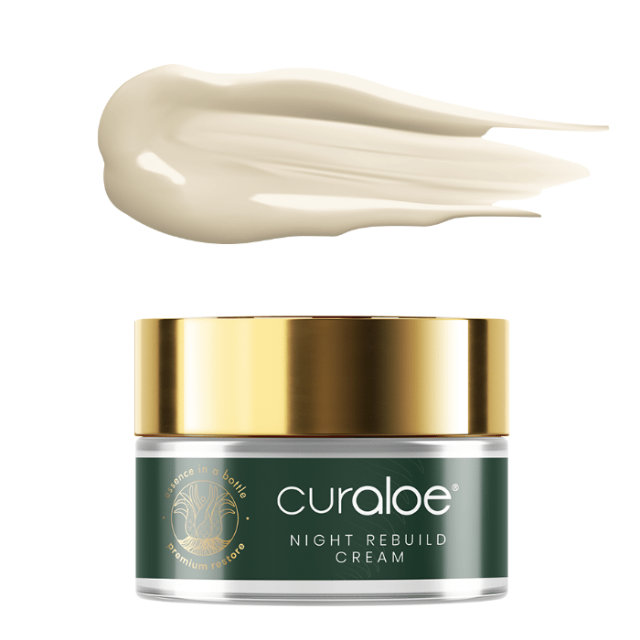 Curaloe Night Cream with Avocado Oil and Shea Butter for deep nourishment